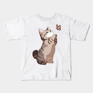 Cute Exotic Shorthair Cat Kids T-Shirt